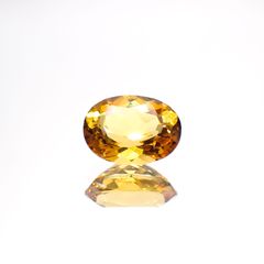 ゴールデンベリル(宝石名ゴールデン・ベリル)ブラジル産 1.10ct 識別済[220114227]7.9x6.1mm前後