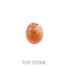 イリュージョンサンストーン(宝石名フェルドスパー) タンザニア産 3.31ct 識別済[210510863]10.1×8.2mm前後