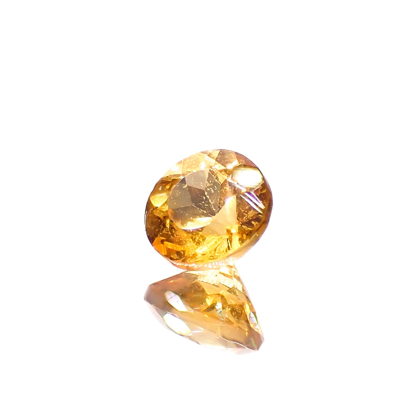スペサルティンガーネット ナイジェリア産 0.51ct[230923373]4.5x4.4mm前後