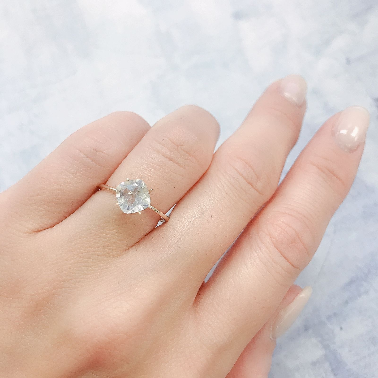 レインボームーンストーン(宝石名ラブラドライト)タンザニア産 1.08ct 識別済[220115459]6.7x6.6mm前後