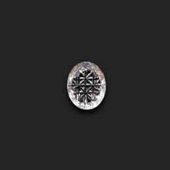 ◇甲州貴石切子Plus Three◇ペタライト カード付き(宝石名ペタライト)ブラジル産 1.76ct 識別済[231225066]10x8.2mm前後