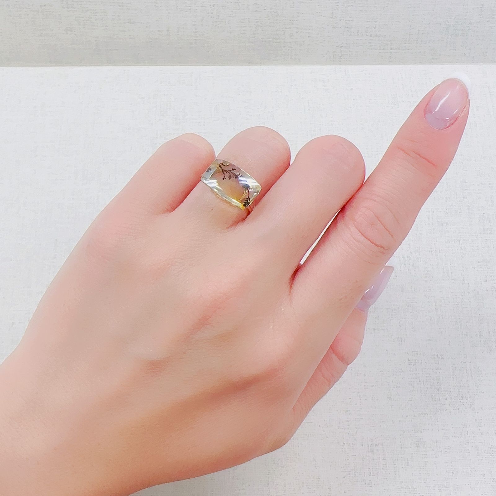 デンドリチッククォーツ ブラジル産 4.18ct[230521966]14.2x9.3mm前後