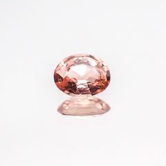 パパラチャサファイア スリランカ産 0.210ct CGL鑑付[20107263]4.1×3.3mm前後