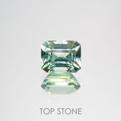 ミントトルマリン(宝石名グリーン・トルマリン) ルワンダ産 1.208ct ソ付(彩珠)[211013633]6.6×5.3mm前後