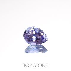 バイカラータンザナイト(宝石名ゾイサイト)タンザニア産 0.83ct 識別済[220515893]7.4x5.6mm前後