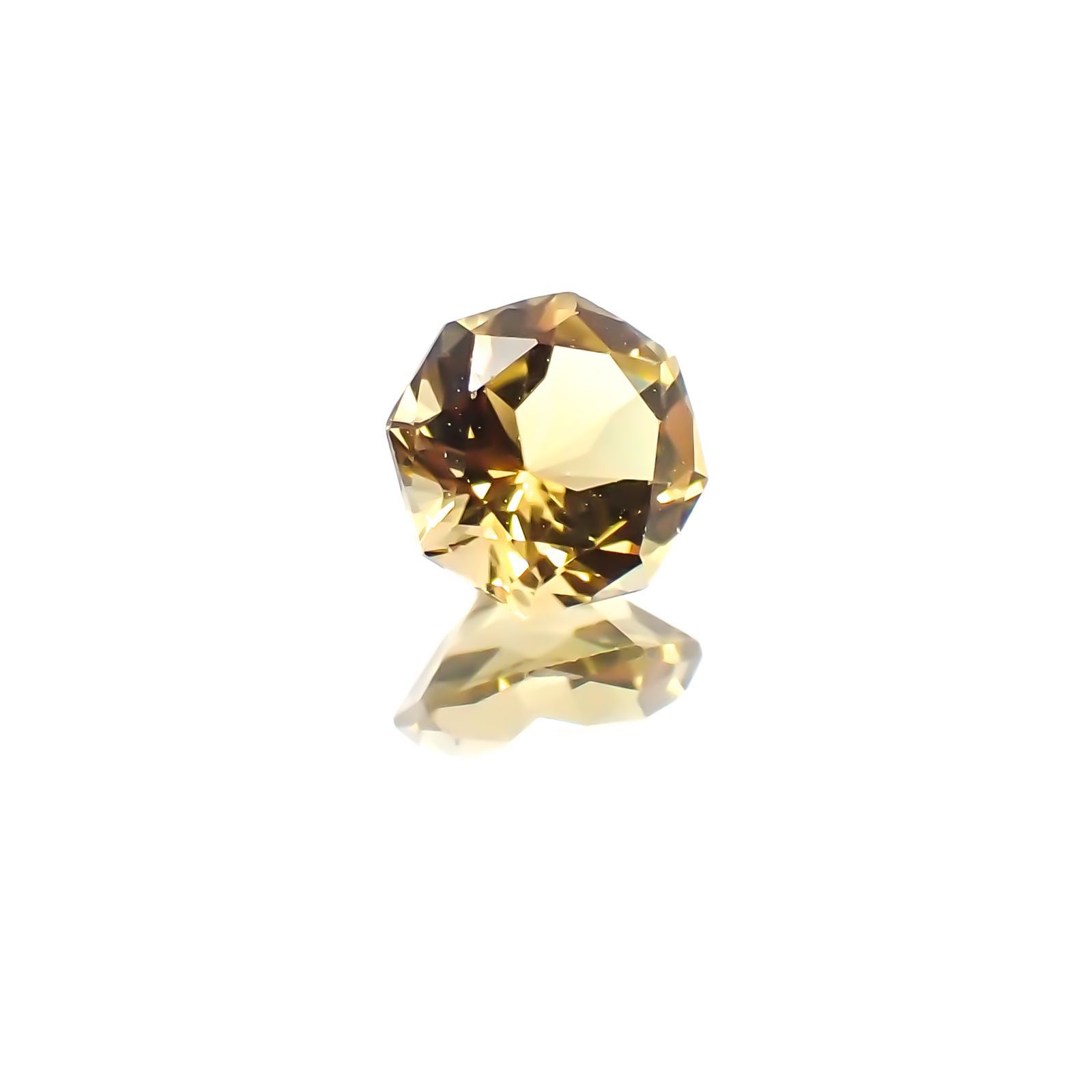 ◇オクタゴンカット◇イエロートルマリン SA(宝石名トルマリン)ブラジル/アフリカ産 0.54ct 識別済[231124207]5.1x5.1mm前後