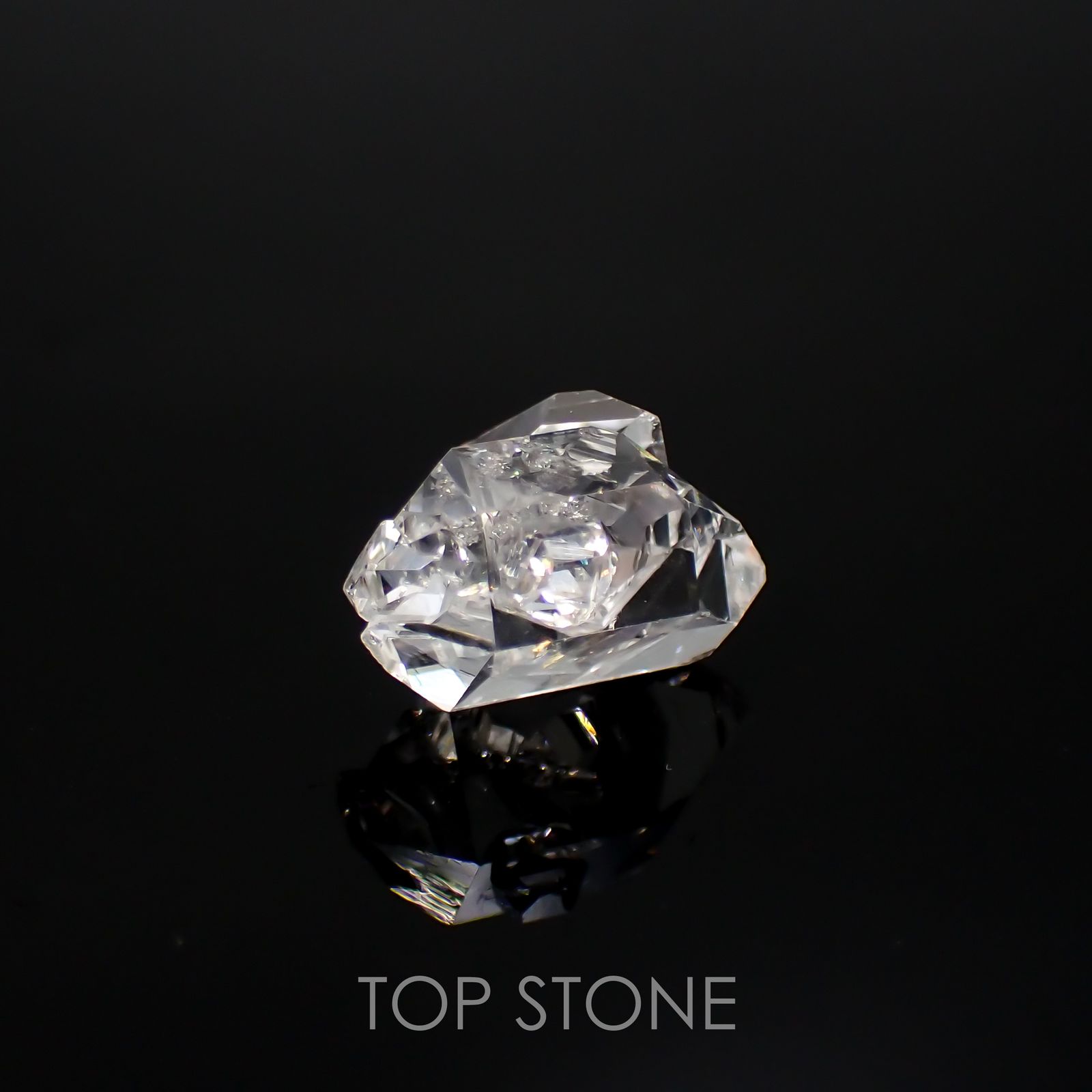 ハーキマーダイヤモンド 原石 アメリカ・ニューヨーク州産 4.89ct[220115436]12.8x10.9mm前後