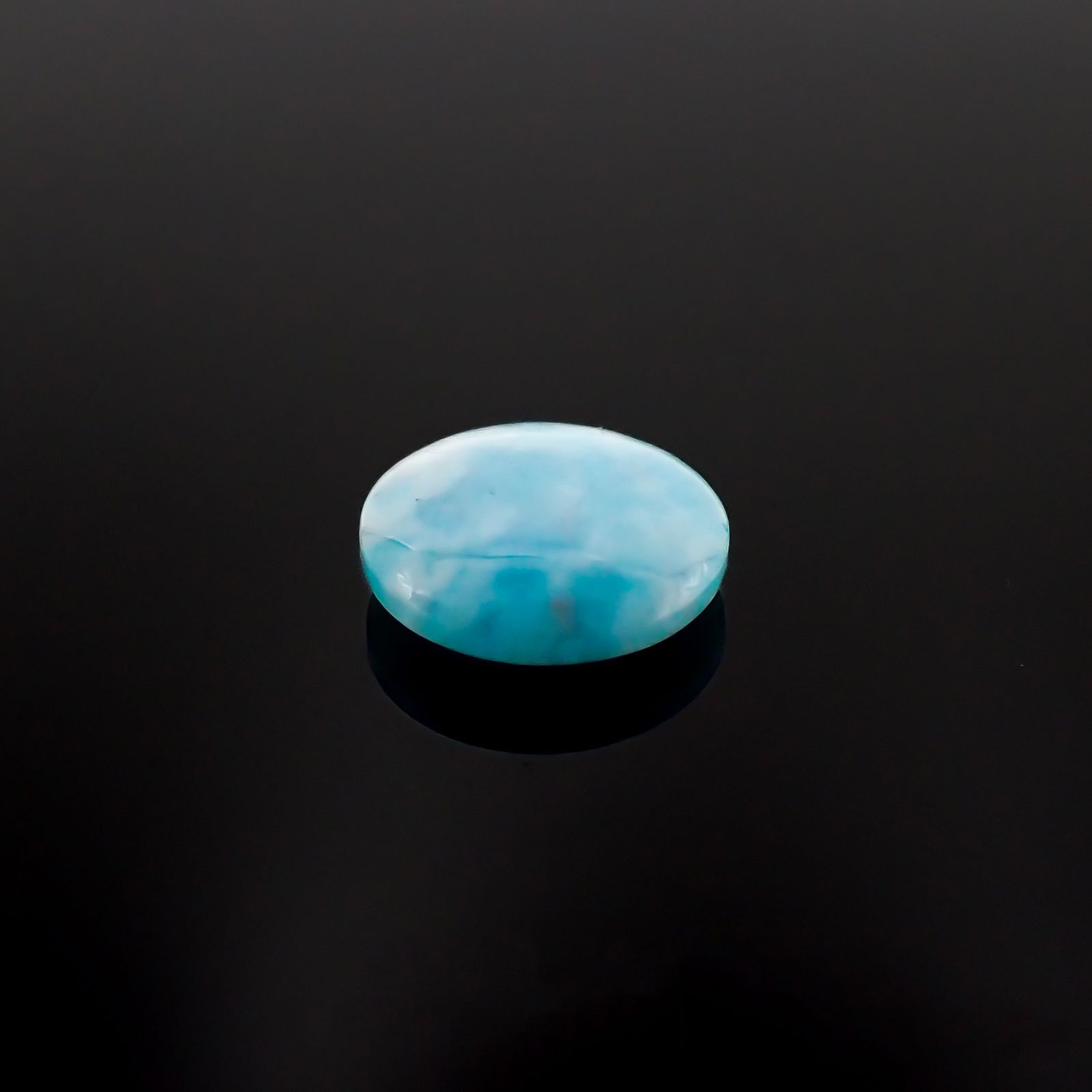 パライバトルマリンインクォーツ(宝石名トルマリンインクォーツ/別名パライバ・トルマリン)ブラジル産 4.081ct ソ付(宝貴協)[221018820]12.1x12.1mm前後