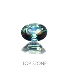 バイカラーサファイア(宝石名バイカラー・サファイア)マダガスカル/オーストラリア産 1.14ct 識別済[220114086]6.9x5.1mm前後