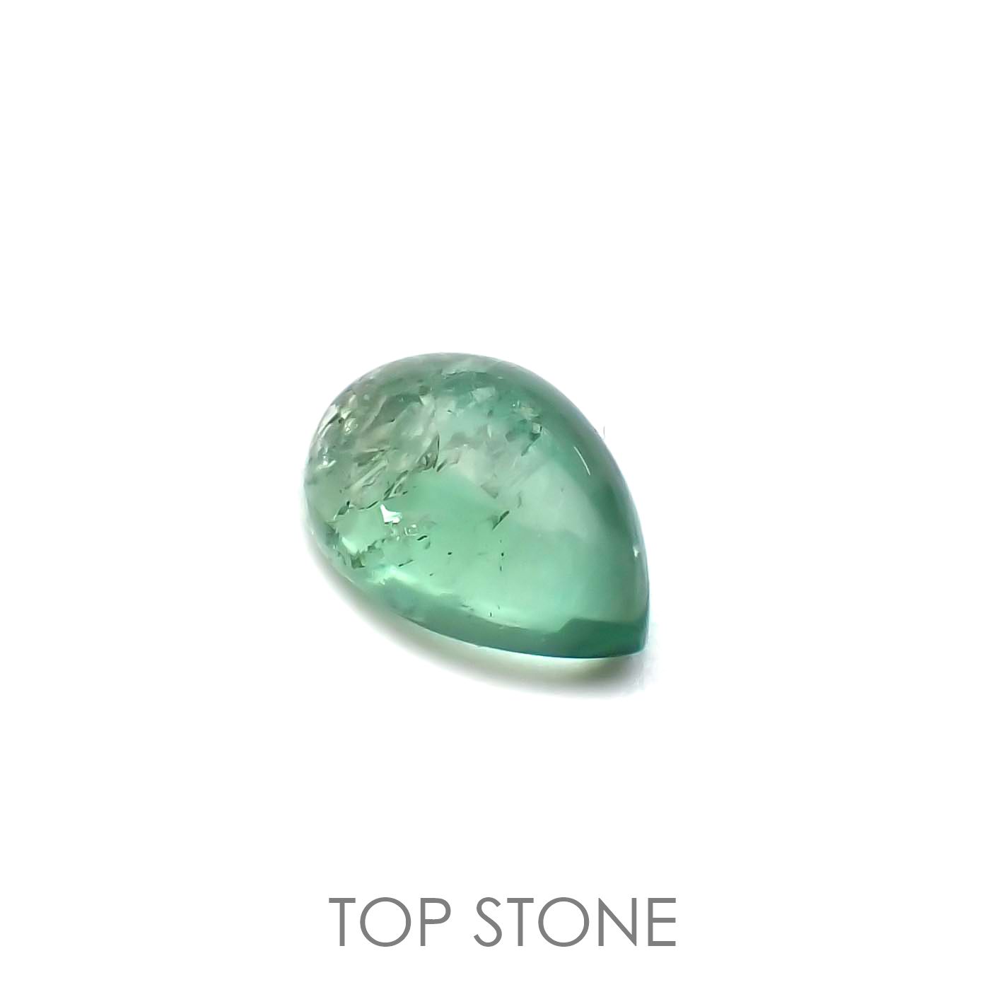 フローライト フルオレッセンス(宝石名フルオライト)イギリス・ロジャリー鉱山産 1.96ct 識別済[211113769]9.2x6.5mm前後