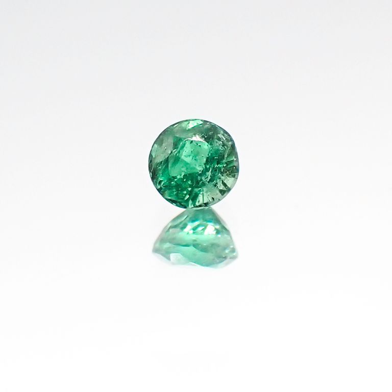 パライバトルマリン(宝石名トルマリン/別名パライバ・トルマリン) ブラジル・パライバ州バターリャ鉱山産 0.12ct 識別済[20106276]2.8×2.8mm前後