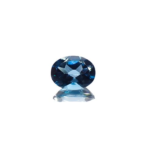 ロンドンブルートパーズ ブラジル産 1.47ct[240326791]7.9x6.2mm前後