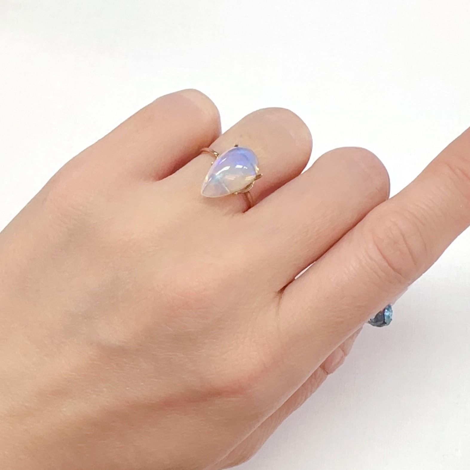 ハニカムオパール エチオピア産 2.84ct[240427144]15x8.5mm前後