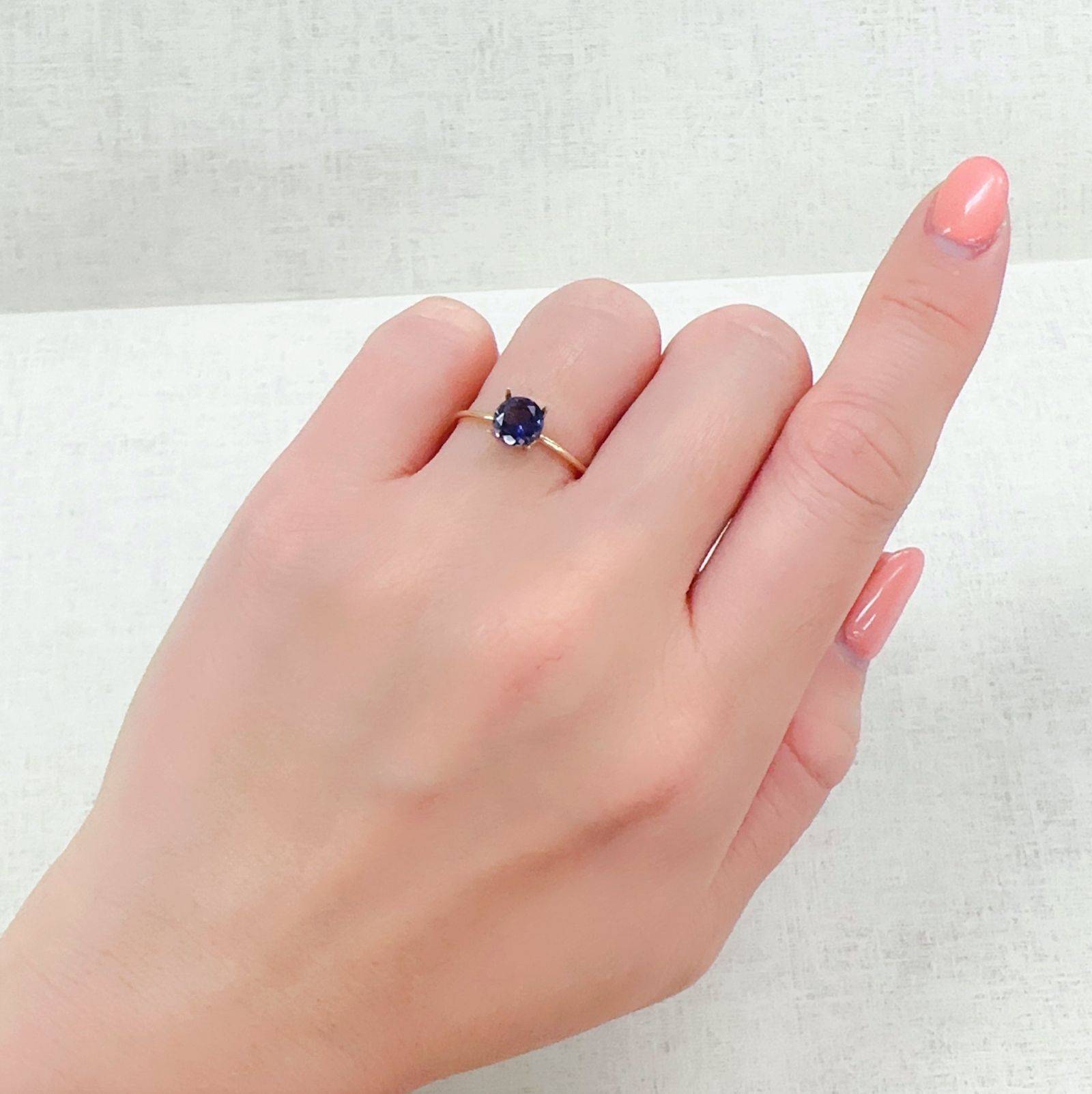 アイオライト タンザニア産 0.61ct[230321012]5.9x5.9mm前後