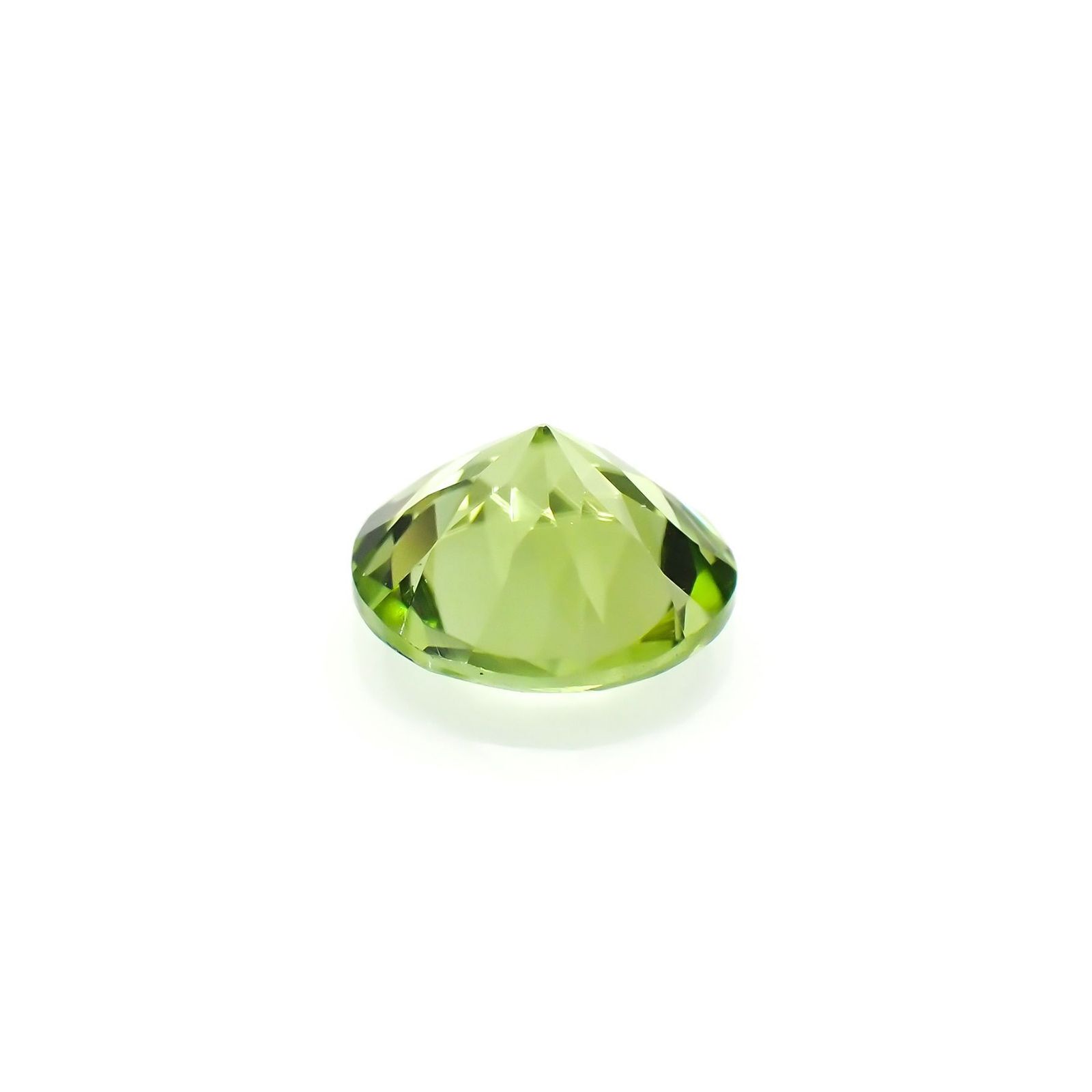 ペリドット(宝石名ペリドット) パキスタン産 ソ付(日独) 1.134ct / 6.9x6.9mm前後 [260713082]