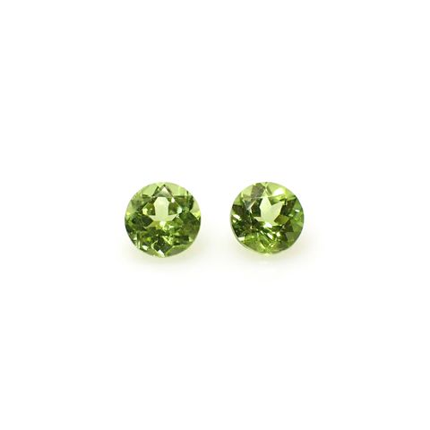 ◇ペアセット◇ペリドット 中国産 1.08ct(2pcs合計) [250730797]5.1x5mm前後