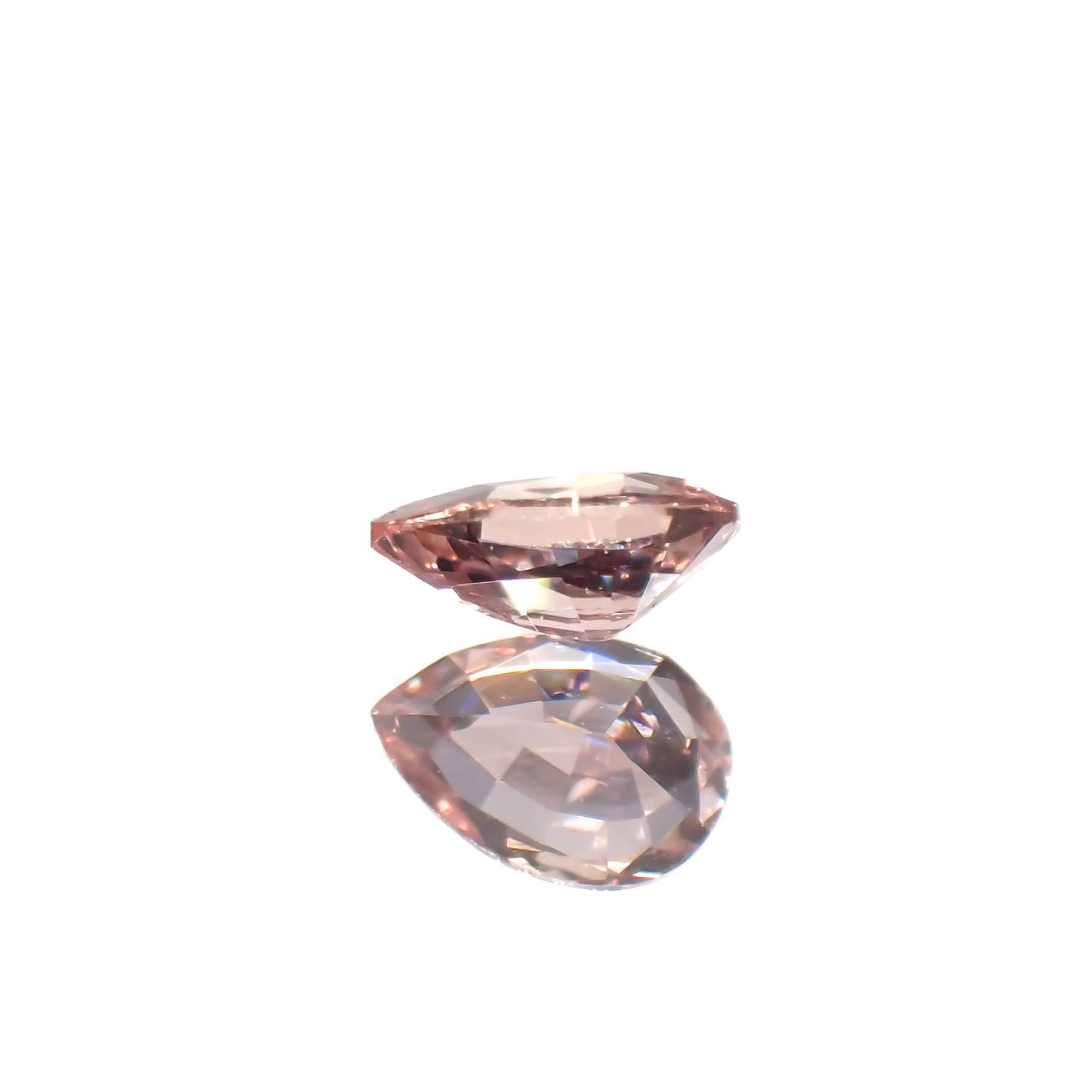 パパラチャサファイア(宝石名サファイア/別名パパラチャ・サファイア)スリランカ産 0.100ct ソ付(日独)[221219644]3.55x2.51mm前後