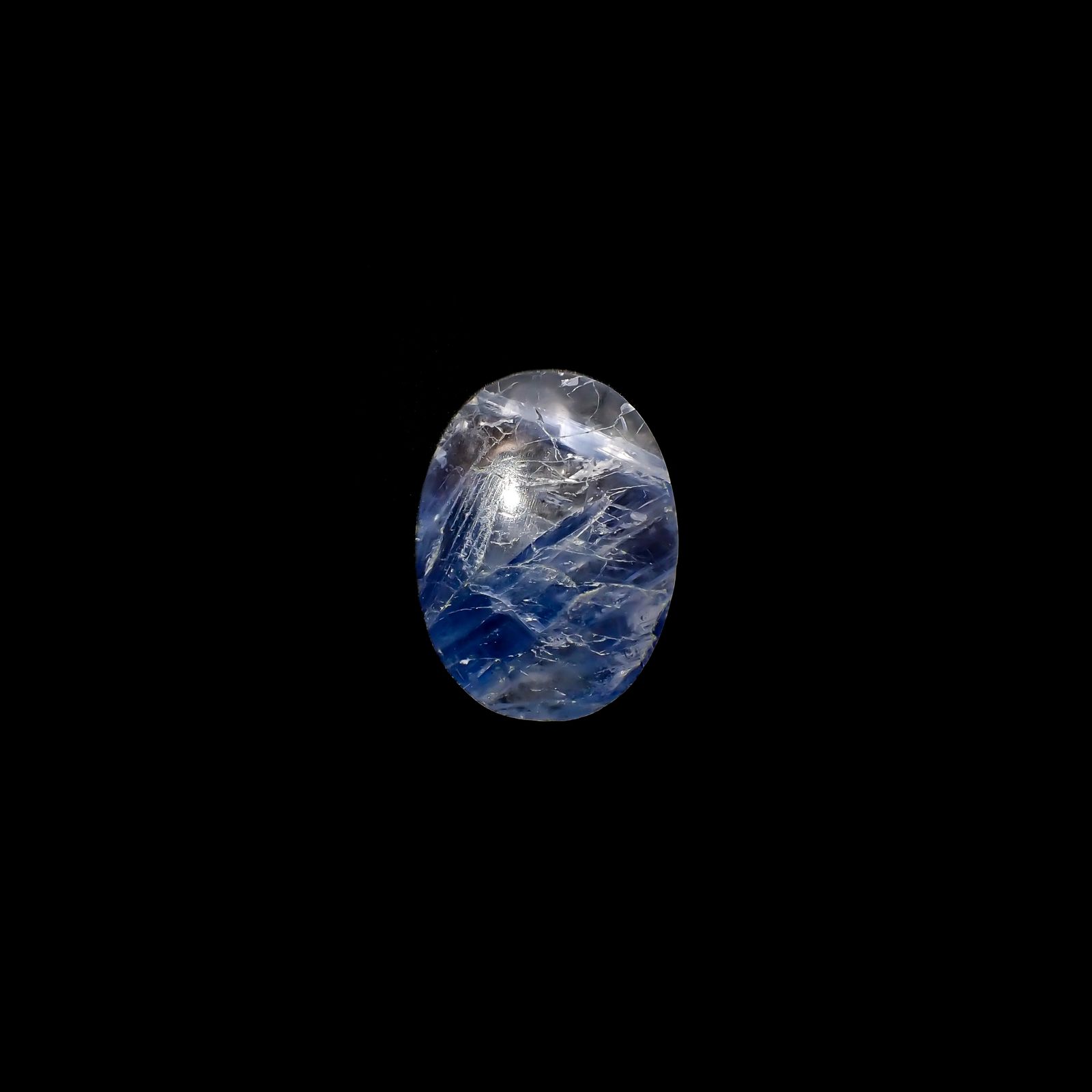 カイヤナイトインクォーツ ブラジル産 14.24ct[231023755]20.7x15.6mm前後