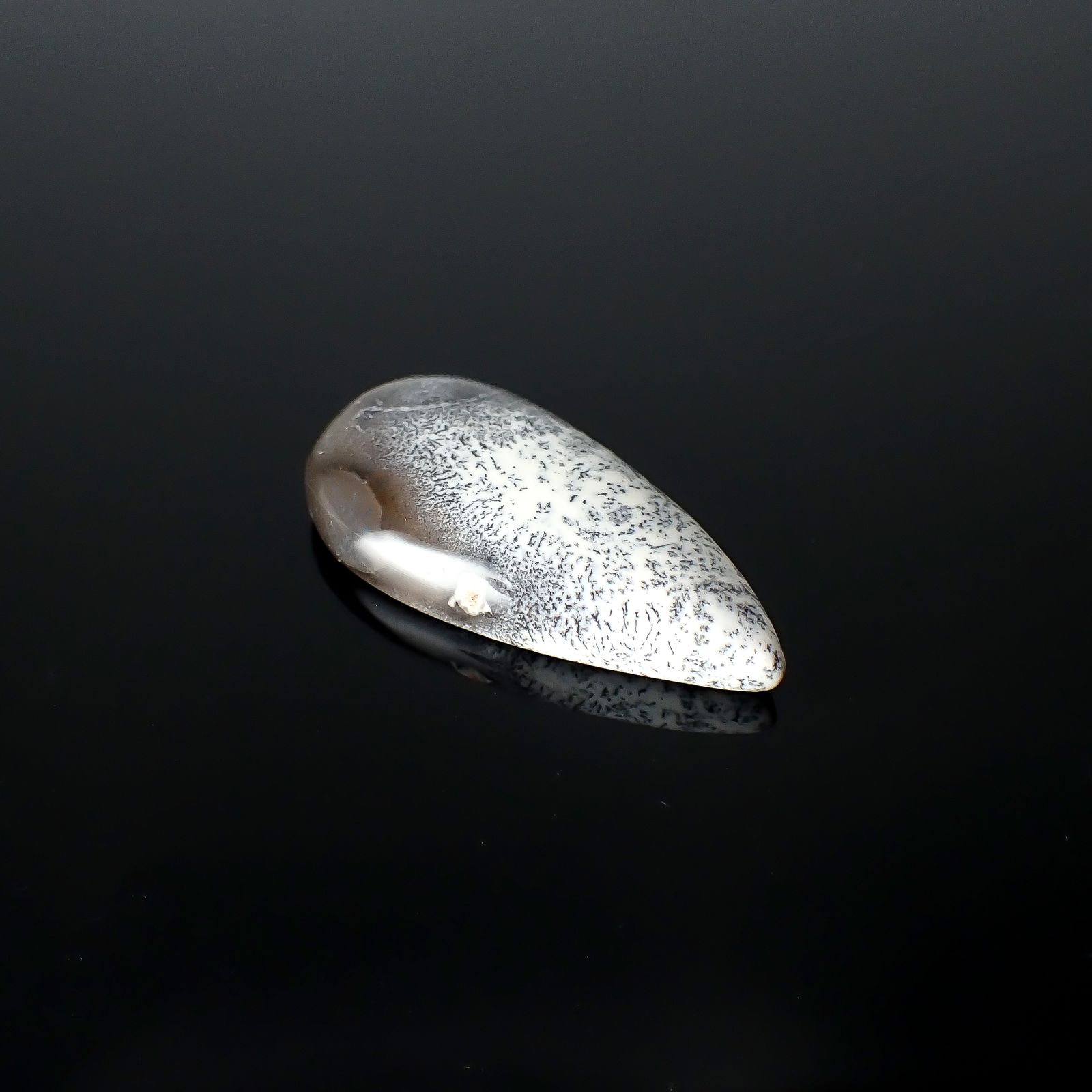 デンドリチックオパール ブラジル産 29.83ct [250931114]34.8x17.9mm前後
