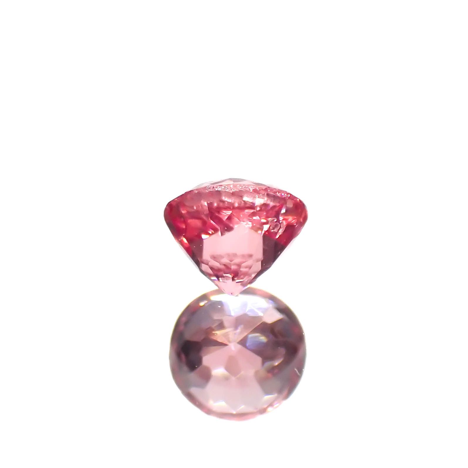 ピンクスピネル パパラチャカラー タンザニア産 0.19ct[230522129]3.3x3.2mm前後