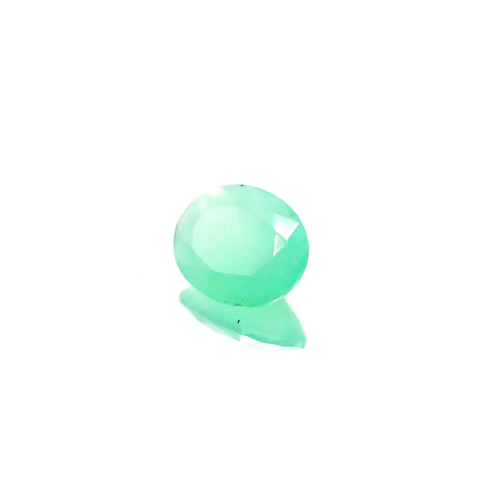 グリーンオパール(宝石名コモンオパール) 南アフリカ産 1.70ct 識別済[210611384]10×8.1mm前後