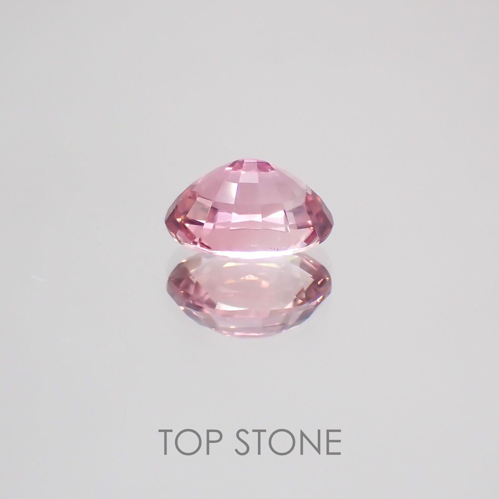 ピンクトルマリン パパラチャカラー(宝石名ピンク・トルマリン) ルワンダ産 1.11ct 識別済[21039969]7.3×5.9mm前後