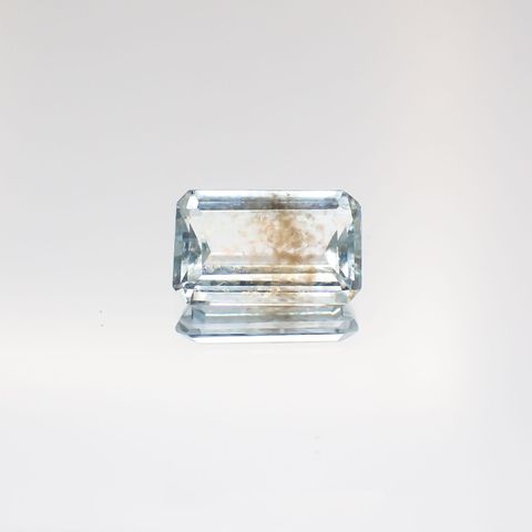 アベンチュリンアクアマリン(宝石名アクアマリン) ナイジェリア産 2.52ct 識別済[210712972]11.1×7.1mm前後