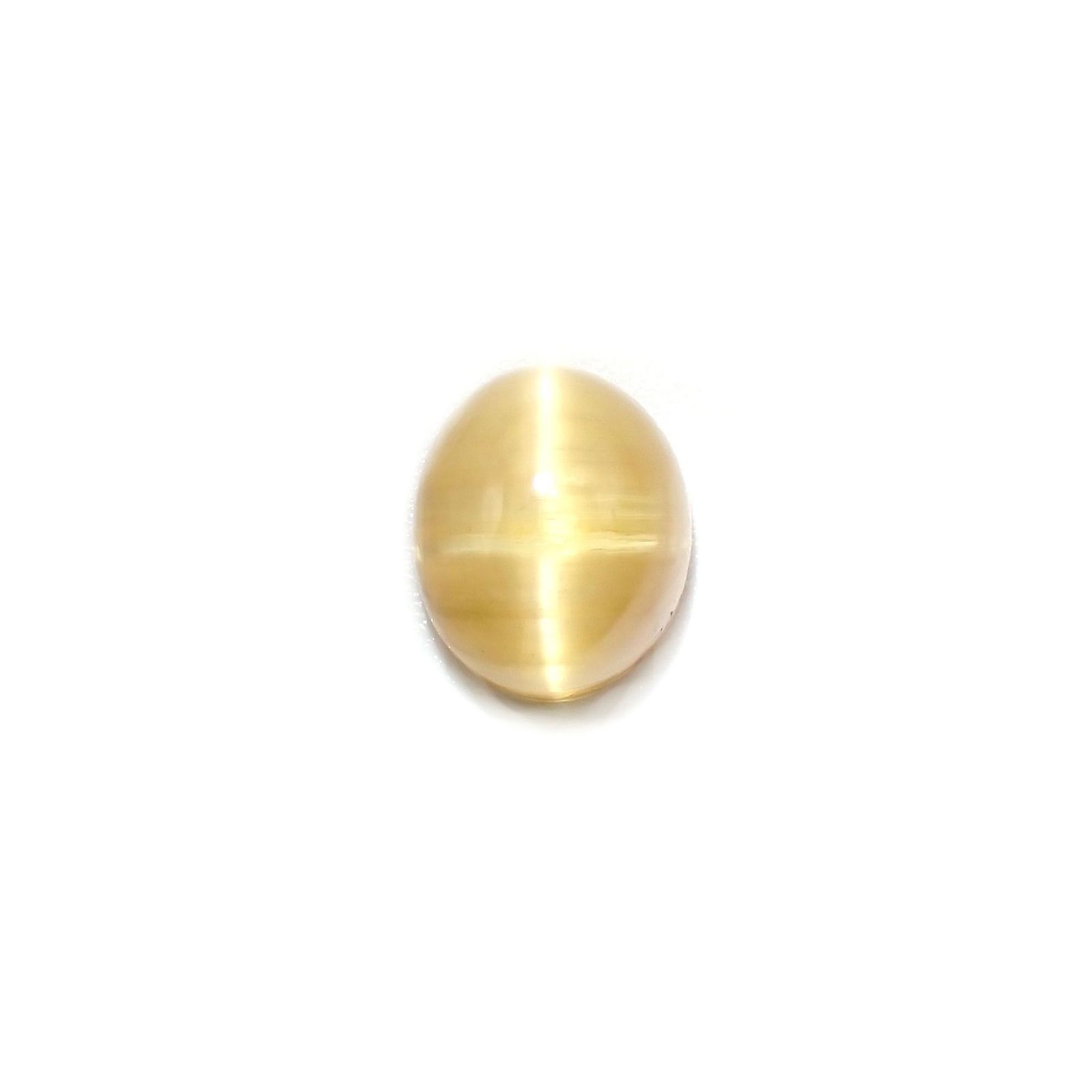 ベリルキャッツアイ(宝石名ベリル・キャッツアイ)ブラジル産 4.82ct 識別済[230522206]10.7x8.8mm前後