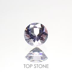 マリアライトフルオレッセンス(宝石名パープル・スキャポライト) スリランカ産 0.16ct 識別済[21049567]3.7×3.7mm前後