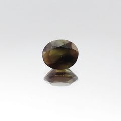 ゴールドシーンサファイア(宝石名シーン・サファイア)ケニア産 0.69ct 識別済[231023798]5.4x4.4mm前後