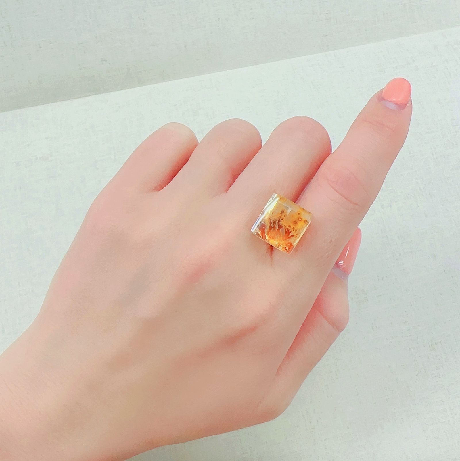 レッドデンドリチッククォーツ ブラジル産 11.14ct[230321125]12.8x12.5mm前後