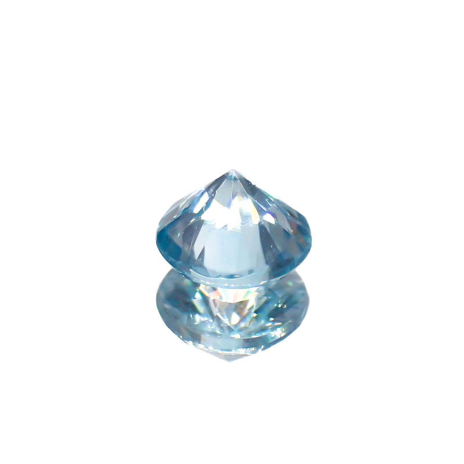 アイスブルージルコン カンボジア産 0.60ct[221018652]4.8x4.7mm前後