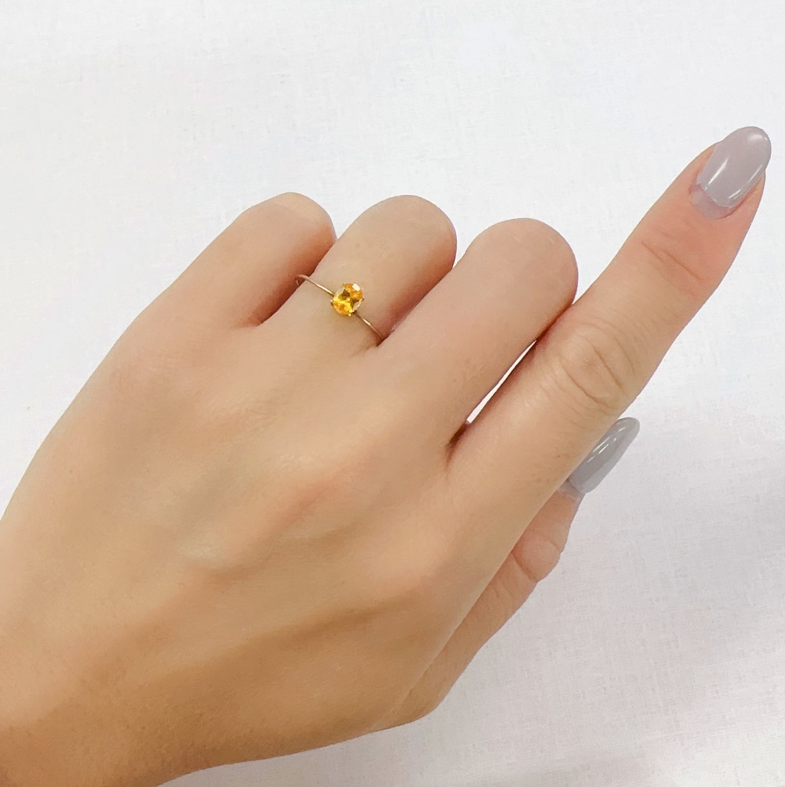 スペサルティンガーネット ナイジェリア産 0.47ct[230923380]5.1x4mm前後