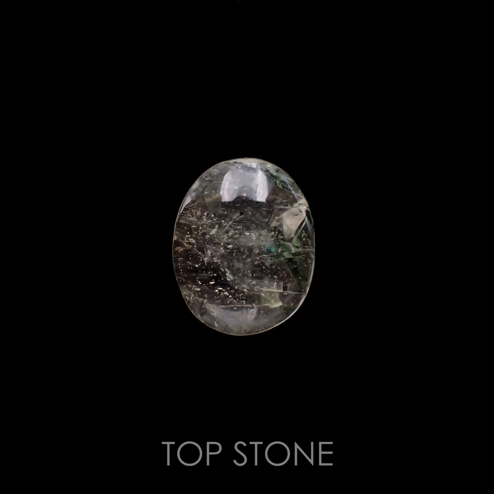 グリーントルマリンインクォーツ ブラジル・ミナスジェライス州産 10.78ct[221018313]18.6x15mm前後