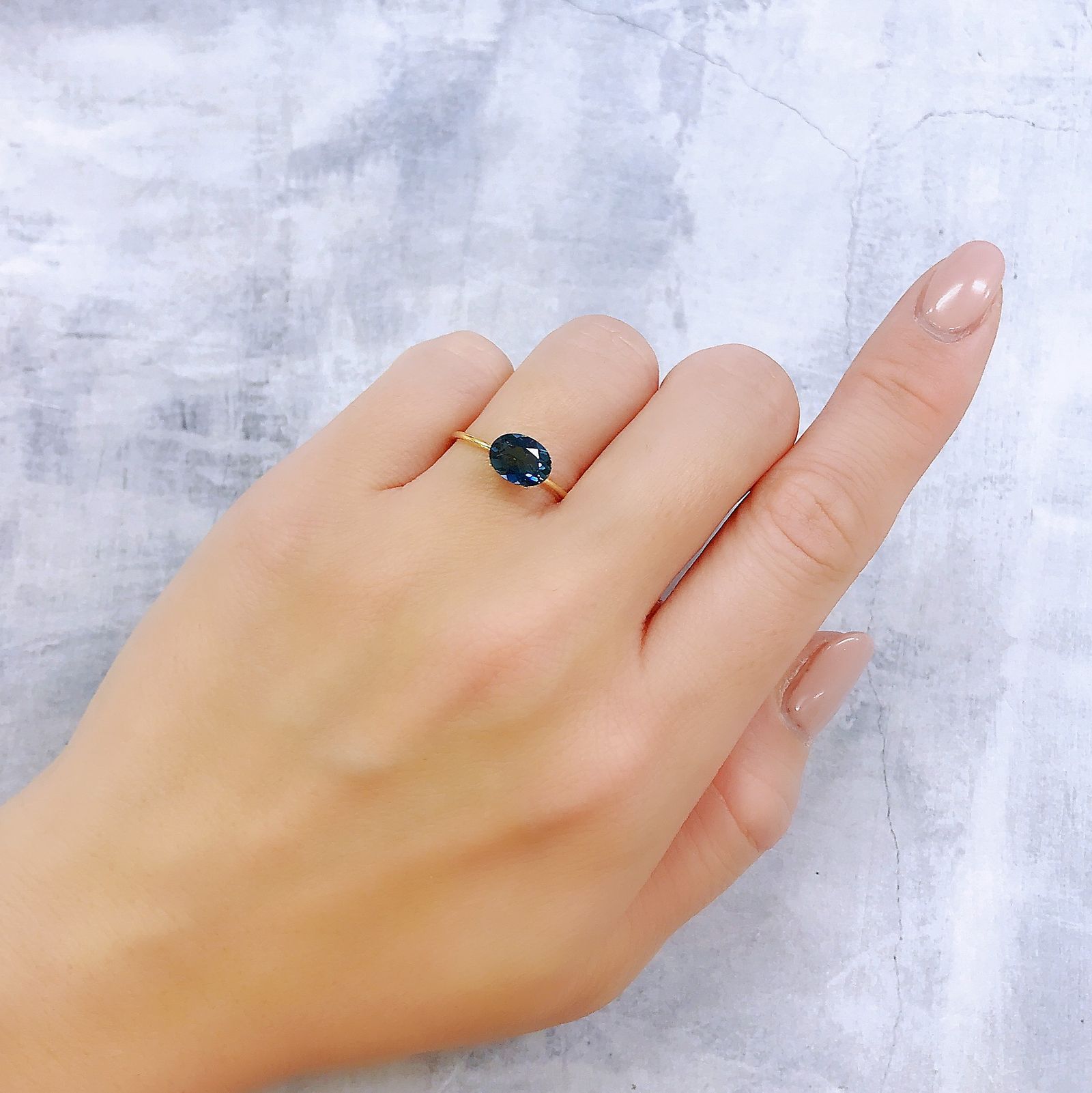 ロンドンブルートパーズ ブラジル産 1.36ct[221219298]8.1x6.1mm前後