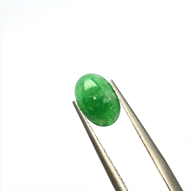 翡翠(宝石名ジェダイト(翡翠))ビルマ産 1.248ct ソ付(彩珠)[221219577 