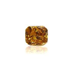 イエローダイヤモンド SI-2 / FANCY DEEP ORANGE YELLOW(宝石名ダイアモンド) 0.122ct ソ付(CGL)[220115155]2.86x2.61mm前後