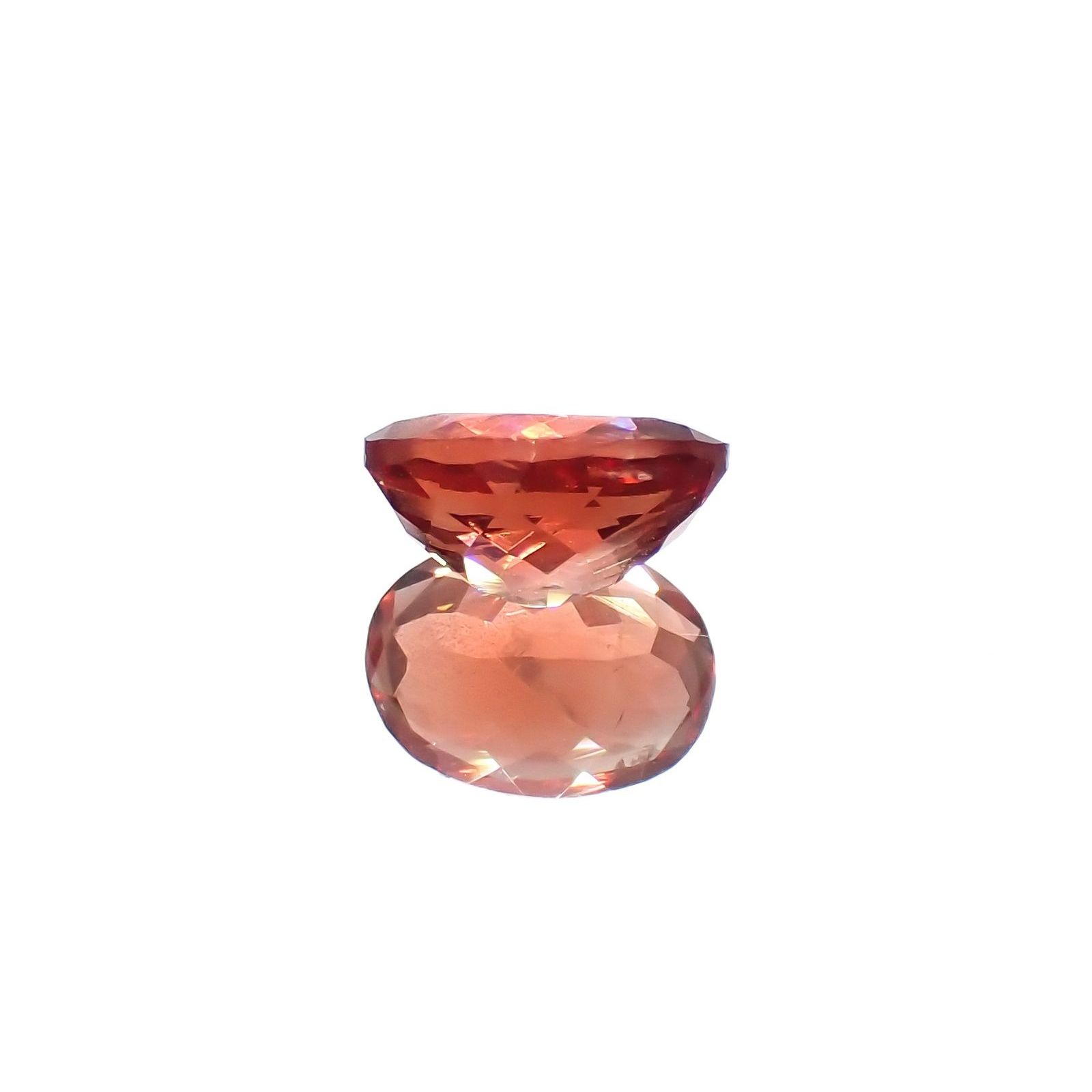 エチオピアサンストーン(宝石名アンデシン・ラブラドライト)エチオピア産 識別済 1.25ct / 8.1x5.9mm前後 [230321311]