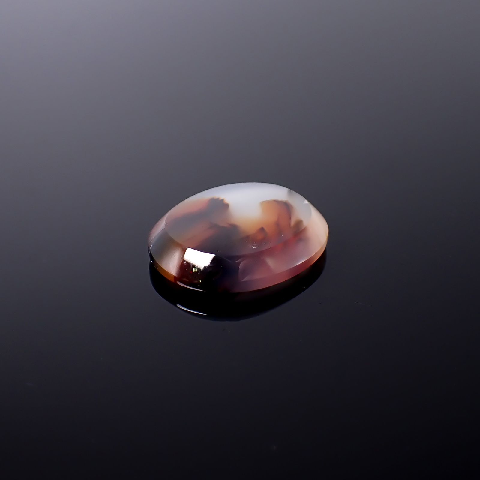 モンタナアゲート アメリカ・モンタナ州産 17.84ct / 22.8x18.8mm前後 [260832760]
