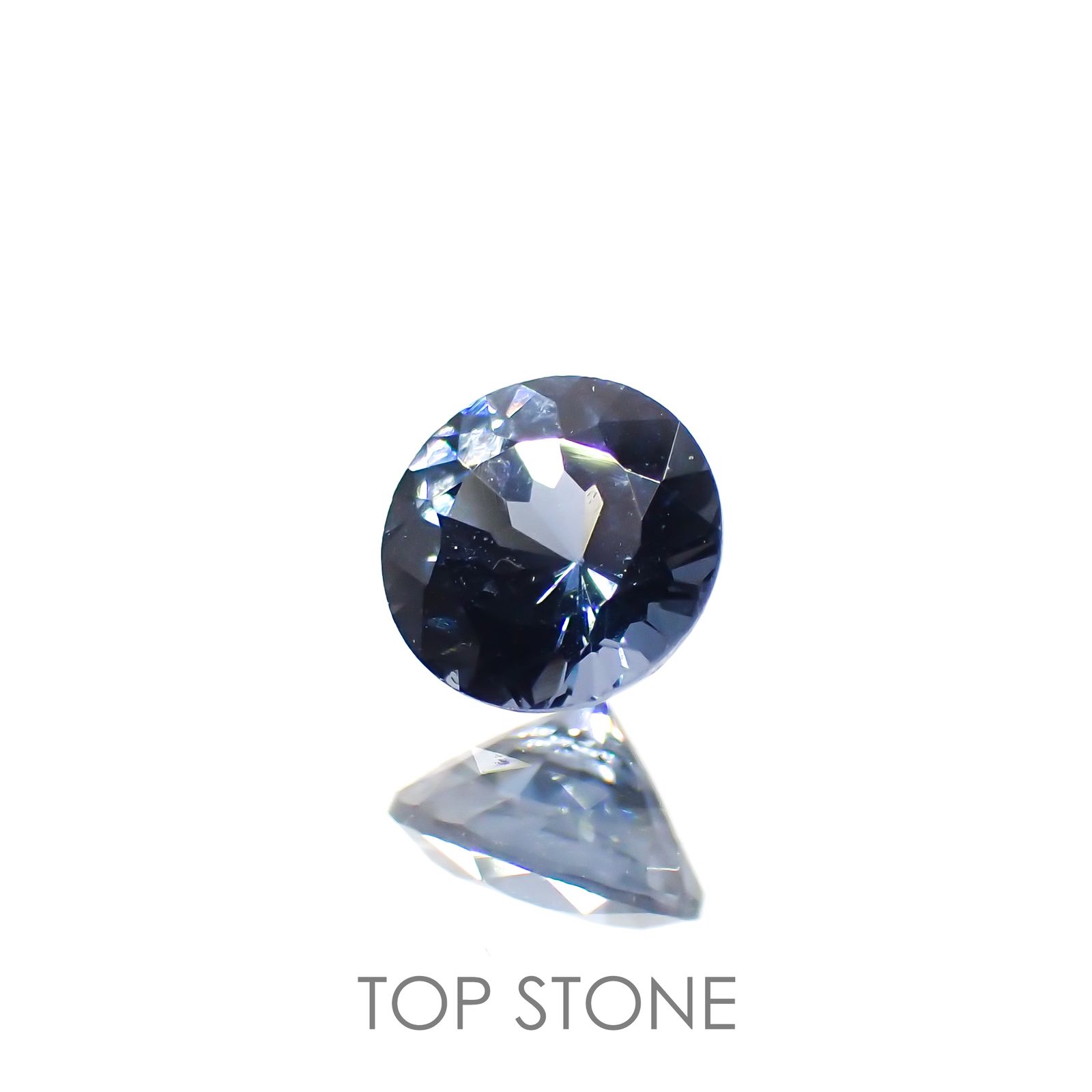 ブルーグレイッシュスピネル ビルマ産 ルース 0.36ct[210913460]4.3×4.3mm前後