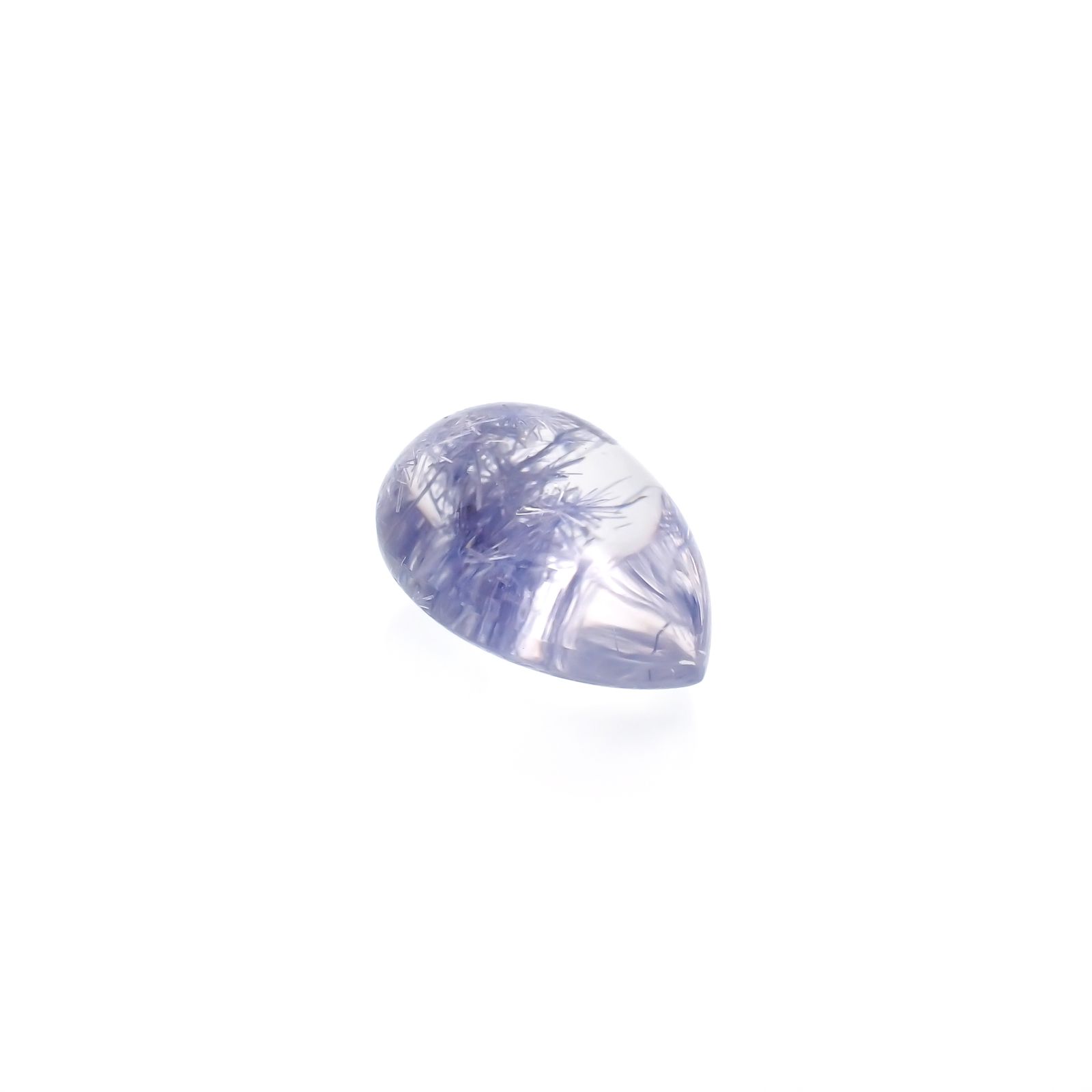 デュモルチェライトインクォーツ ブラジル産 13.59ct[231023817]18.1x12.5mm前後