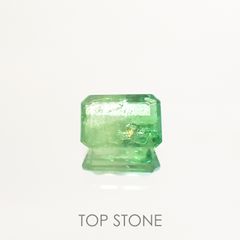 バイカラーツァボライト(宝石名グリーン グロッシュラー・ガーネット) タンザニア産 1.26ct 識別済[210711918]7.2×5mm前後