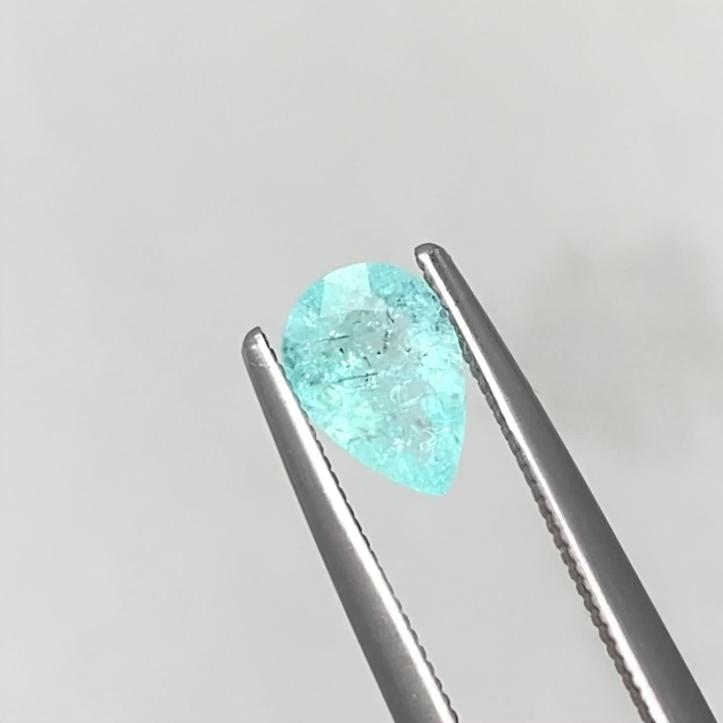 パライバトルマリン モザンビーク産 0.60ct / 7.2x4.9mm前後