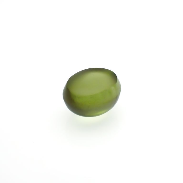 スターペリドット(宝石名スター・ペリドット)ミャンマー産 4.153ct ソ付(彩珠)[221119065]9.1x7.7mm前後