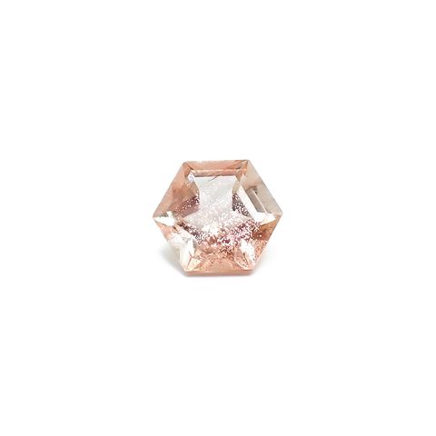 ◇ヘキサゴンカット◇オレゴンサンストーン アメリカ・オレゴン州産 0.65ct / 5.5x5.5mm前後 [260732644]