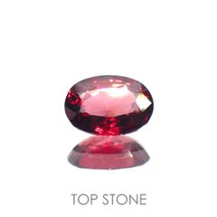 レッドスピネル(宝石名レッド・スピネル)タンザニア産 0.885ct ソ付(彩珠)[220817243]7.2x5.2mm前後