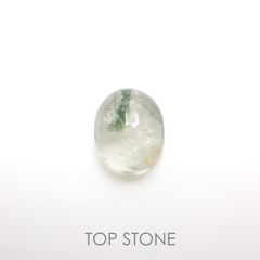 グリーントルマリンインクォーツ ブラジル・ミナスジェライス州産 10.59ct[221018311]15.7x12.4mm前後