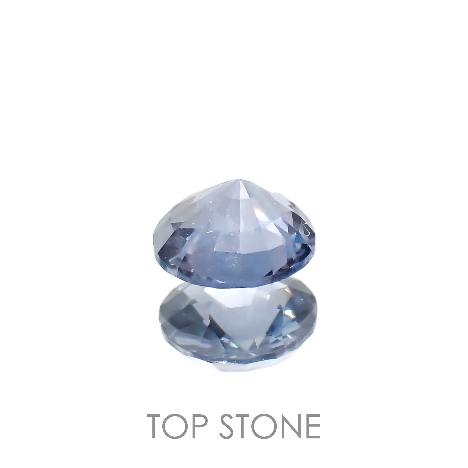 グレイッシュブルースピネル(宝石名スピネル)ビルマ/マダガスカル産 0.84ct 識別済[230220601]5.7x5.7mm前後