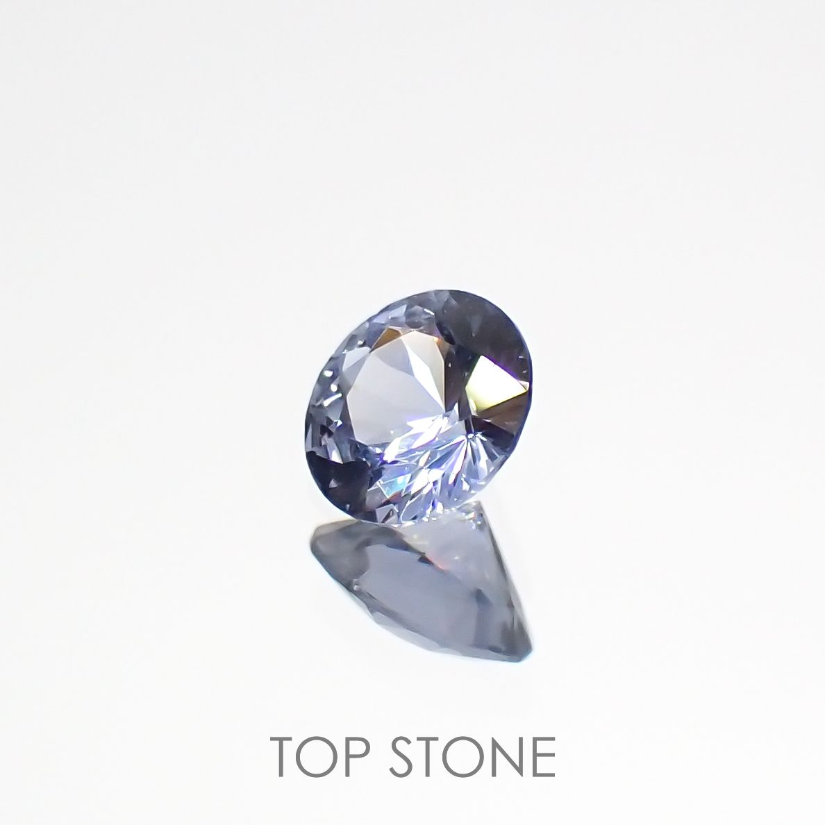 グレイッシュブルースピネル(宝石名スピネル)ビルマ/マダガスカル産 0.20ct 識別済[220817447]3.8x3.8mm前後