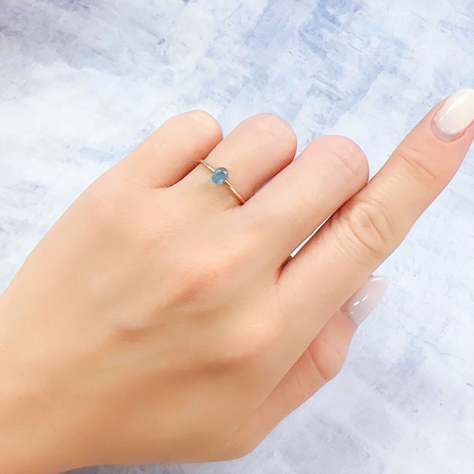 バイカラーパライバトルマリン 非加熱 ブラジル・バターリャ鉱山産 0.26ct[230220470]4.6x3.6mm前後